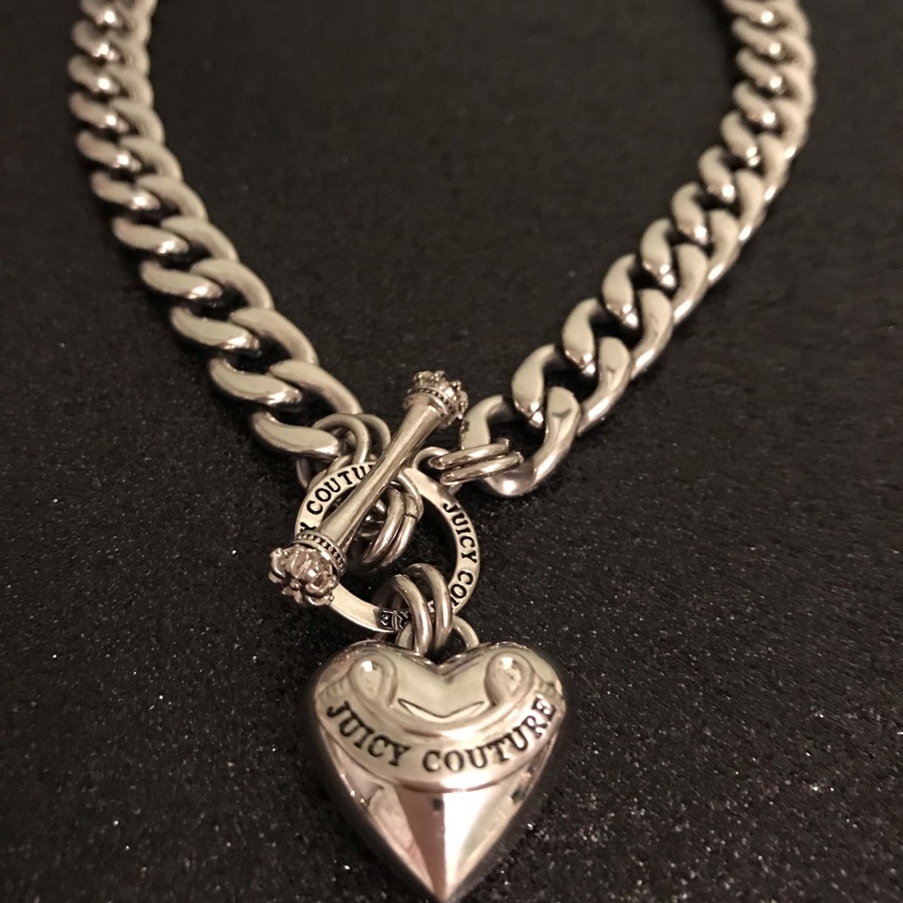 Juicy Couture Silver Heart Necklace